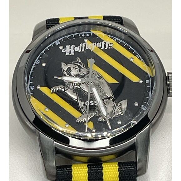 Harry Potter x Fossil Limited Edition Hufflepuff Watch Stainless Steel Unisex - Picture 1 of 15